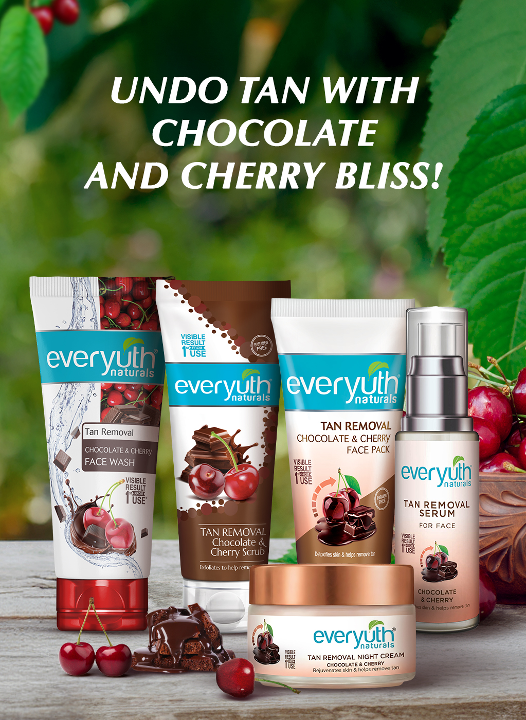Everyuth Naturals Tan Removal Complete Home Facial Kit (5 Step Tray)
