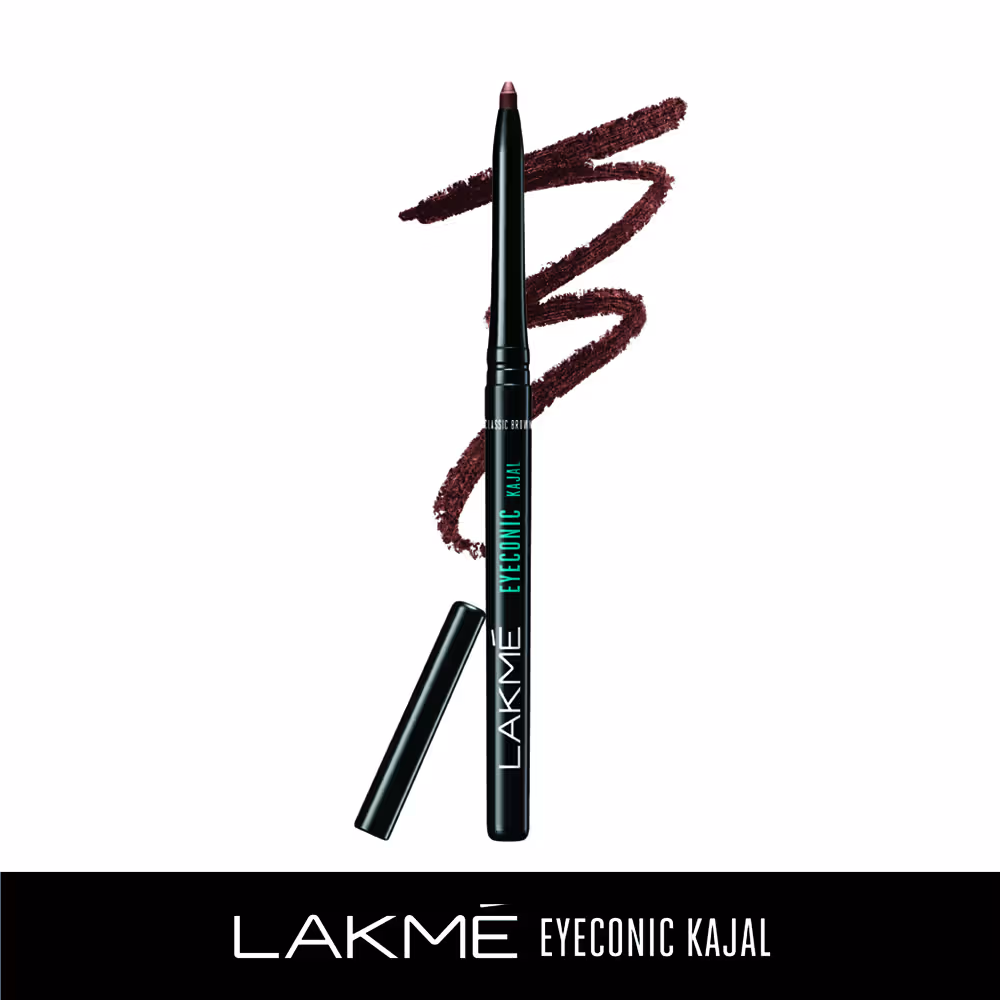 Lakmé Eyeconic Kajal - Deep Black Twin Pack (0.35g x 2)