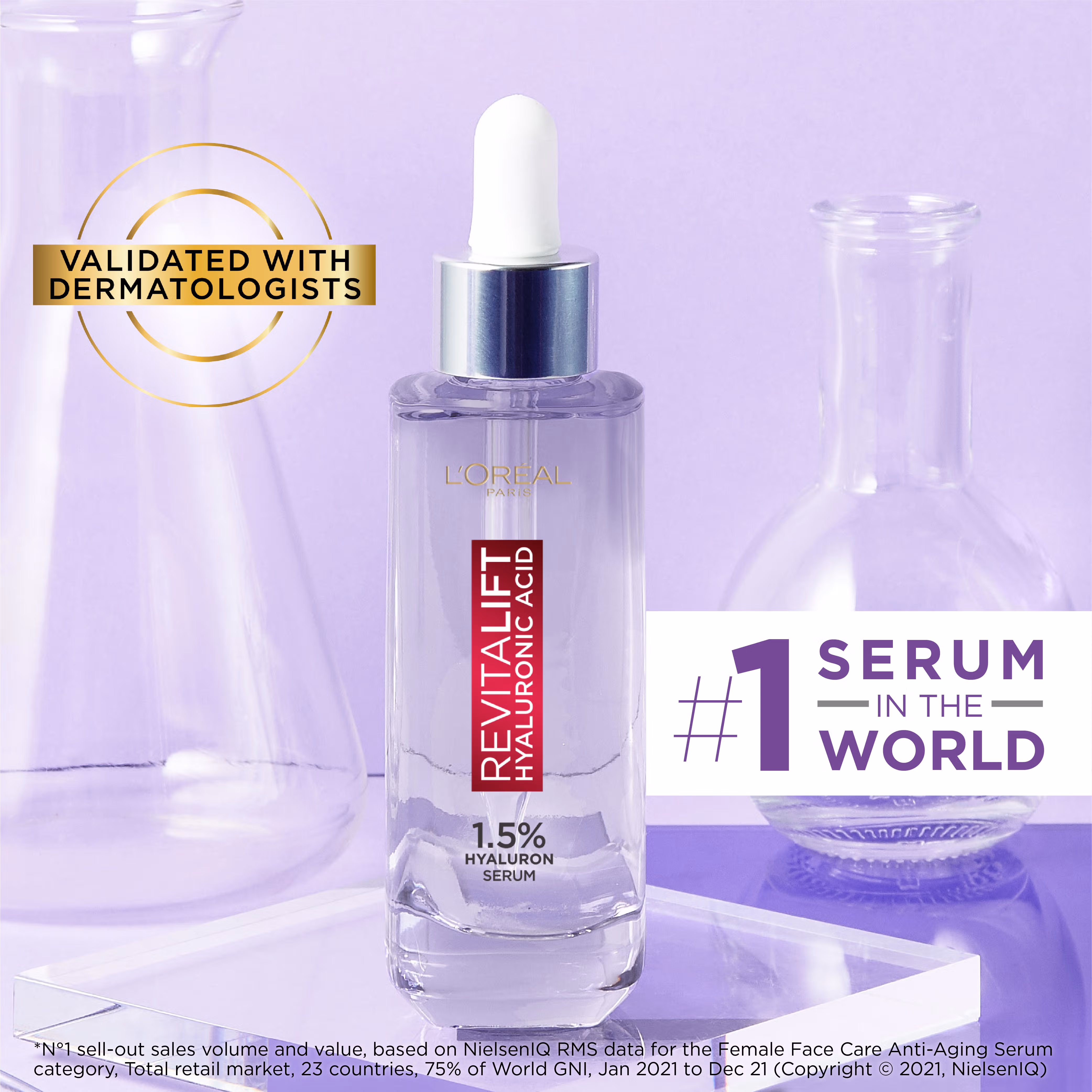 L'Oréal Paris Revitalift 1.5% Hyaluronic Acid Face Serum (30ml)