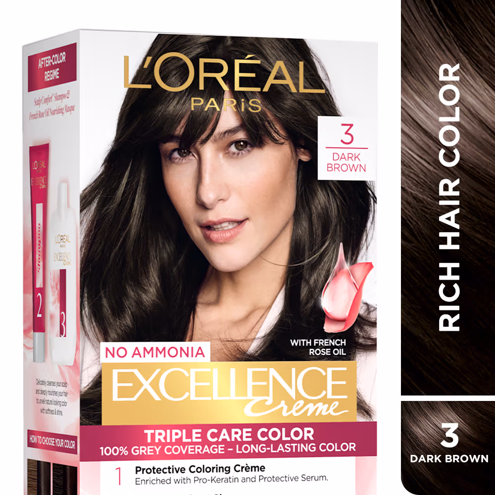 L'Oréal Paris Excellence Crème Triple Care Hair Color - 5 Dark Brown