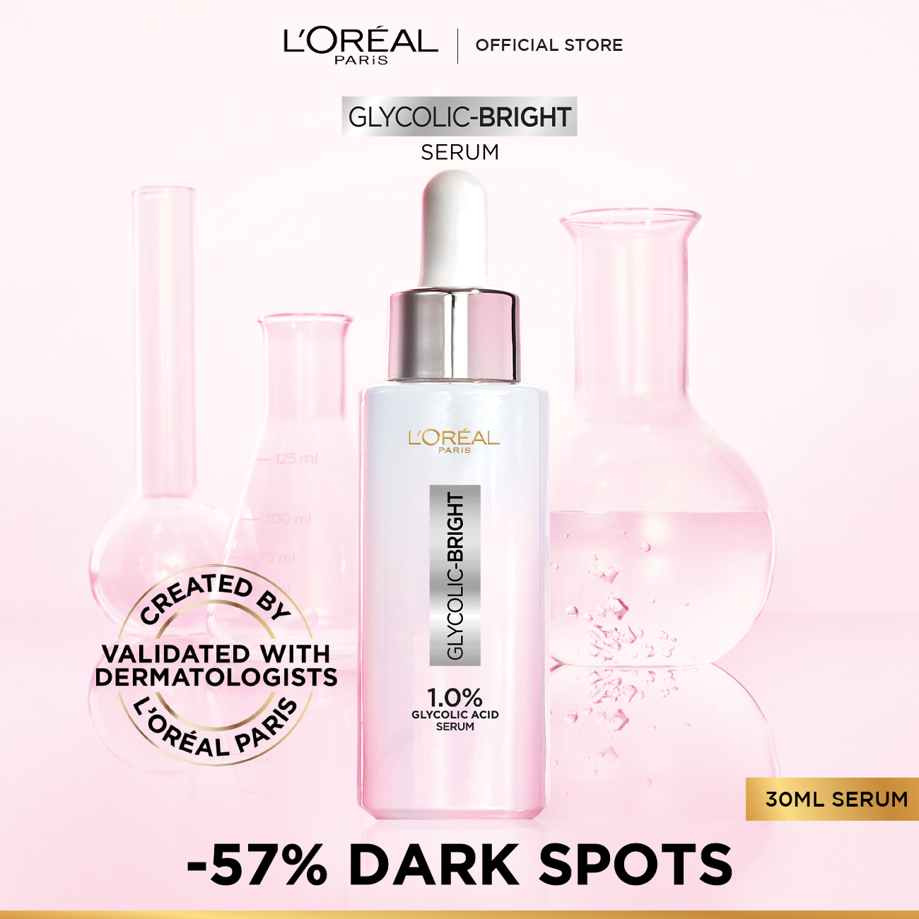 L'Oréal Paris Glycolic Bright Dark Spot Glowing Serum (30ml)